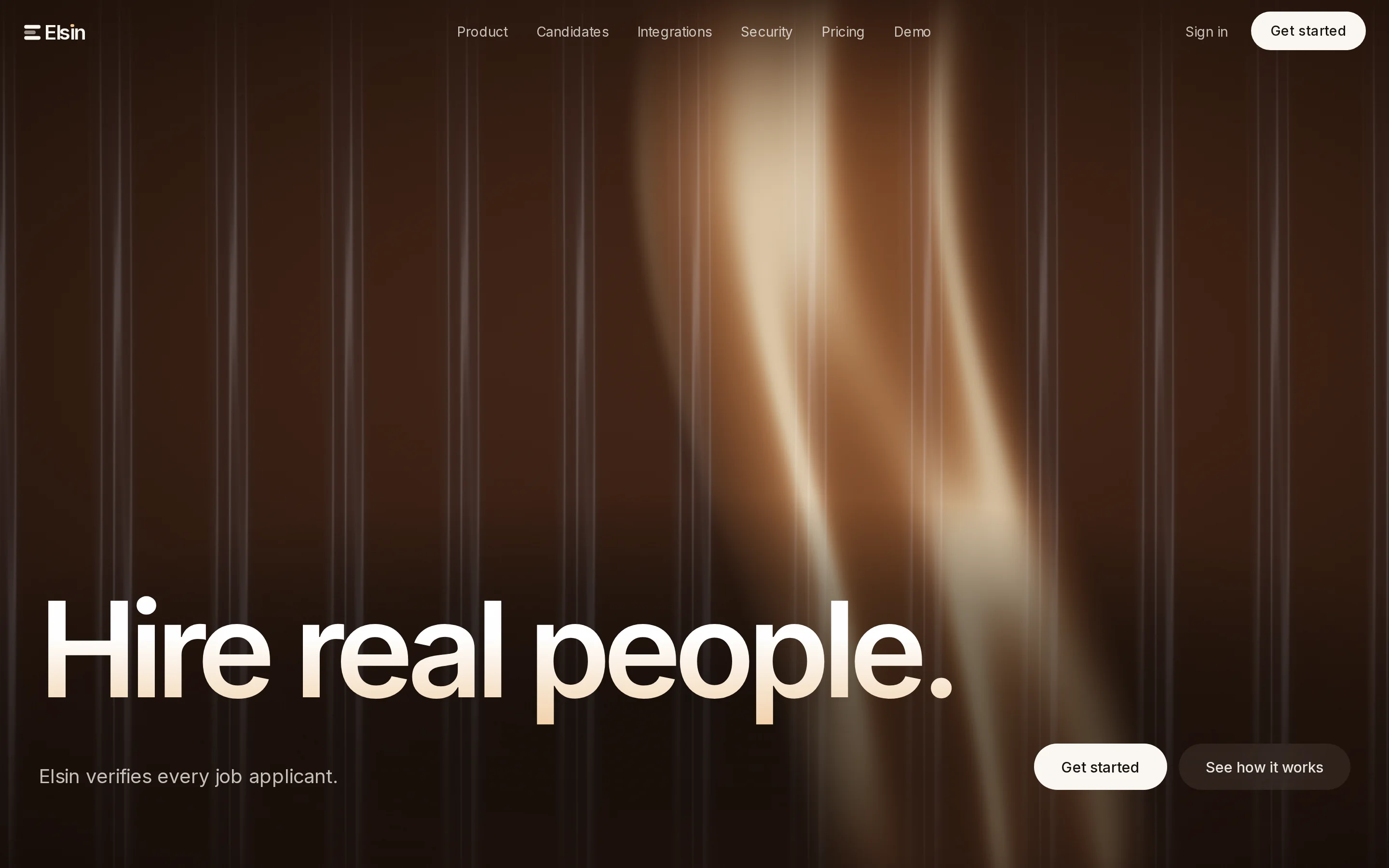 Elsin's home page: Hire real people.